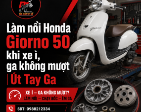 Làm nồi Honda Giorno 50 khi xe ì, ga không mượt | Út Tay Ga
