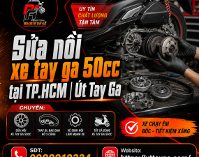 Sửa nồi xe tay ga 50cc tại TP.HCM | Út Tay Ga